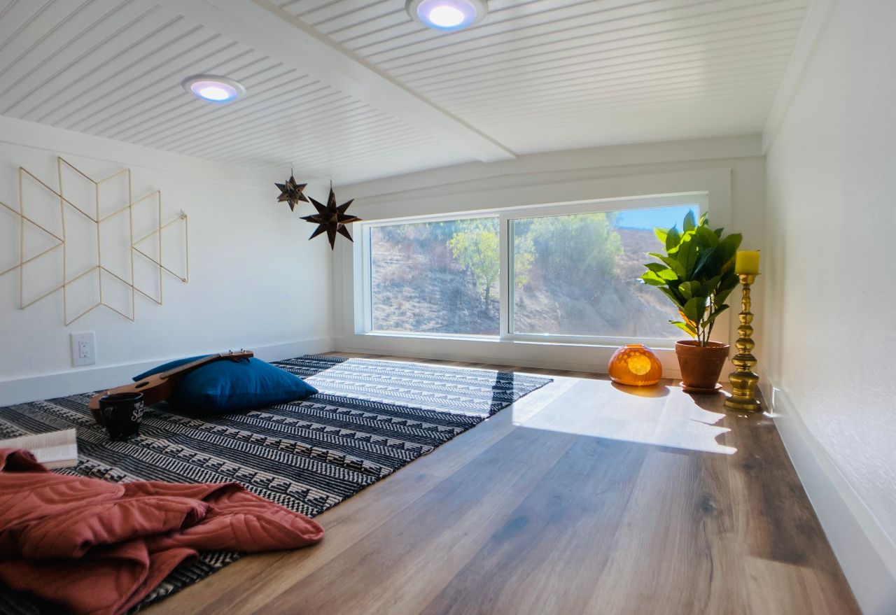 Loft Room of Love Shack Tiny House