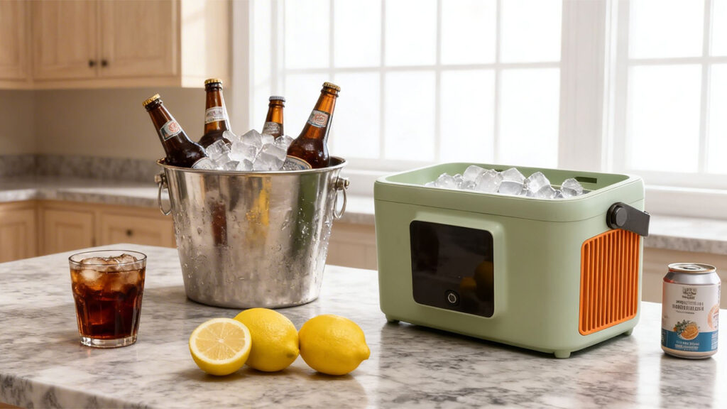 Miocube Mini Icemaker is Perfect for Both Home and Travel Use