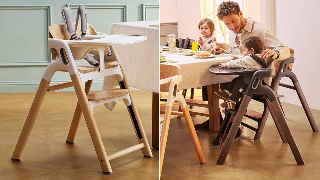 Momcozy DinerPal Wooden High Chair at sale