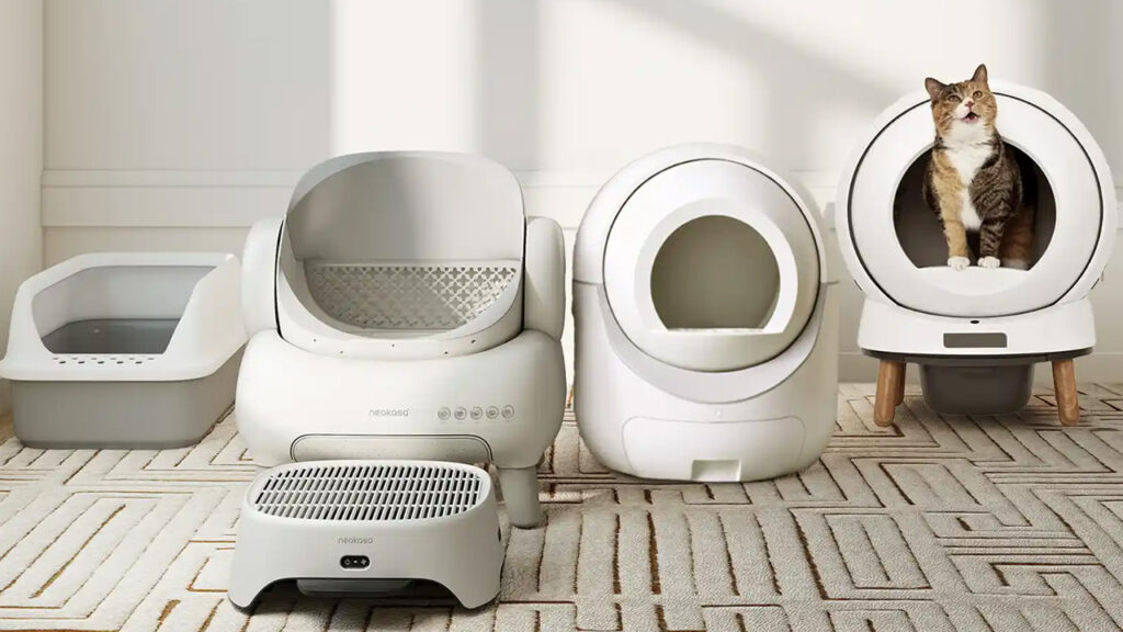 Neakasa Cat Litter Box and Odor Eliminating Cat Litter Box Step for Improved Feline Care