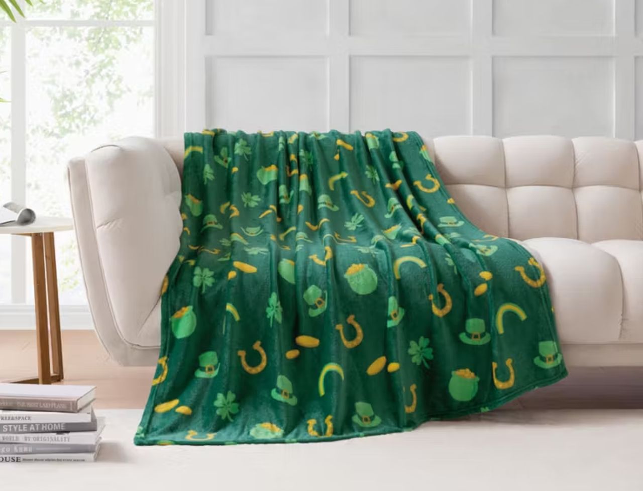 Patrick's Day Plush Throw Blanket