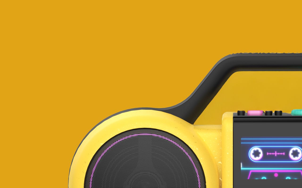 Philips Bets on 1980s Aesthetic for its New Moving Sound Portable Speakers