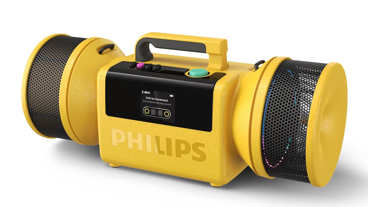 Philips Bets on 1980s Aesthetic for its New Moving Sound Portable Speakers