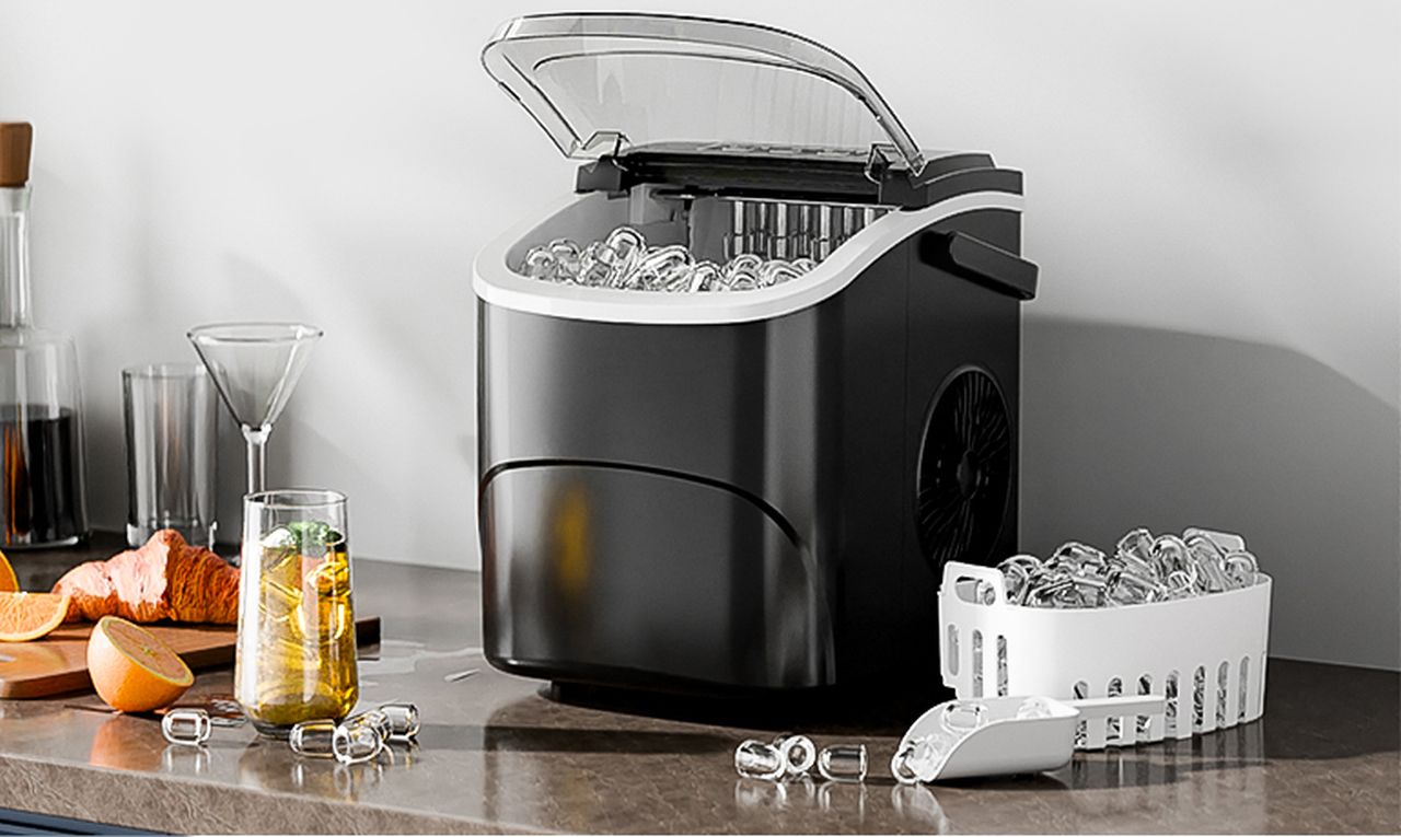 Portable Ice Maker Machine with Self-Cleaning
