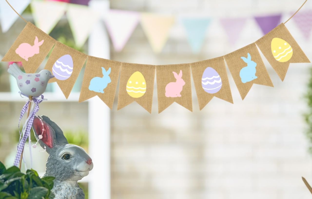 Rabbit Egg Garland Banner