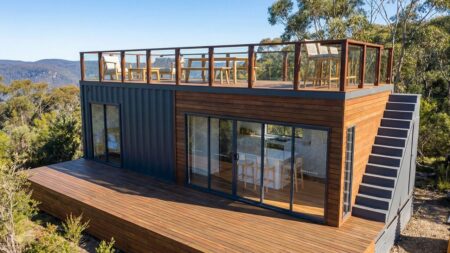 Solace Tiny House is an Entertainer’s Dream With Deck and Rooftop Terrace Solace Tiny Mansion House - exterior