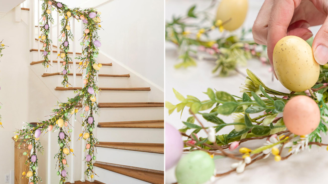 Spring Garland for Easter Decoration