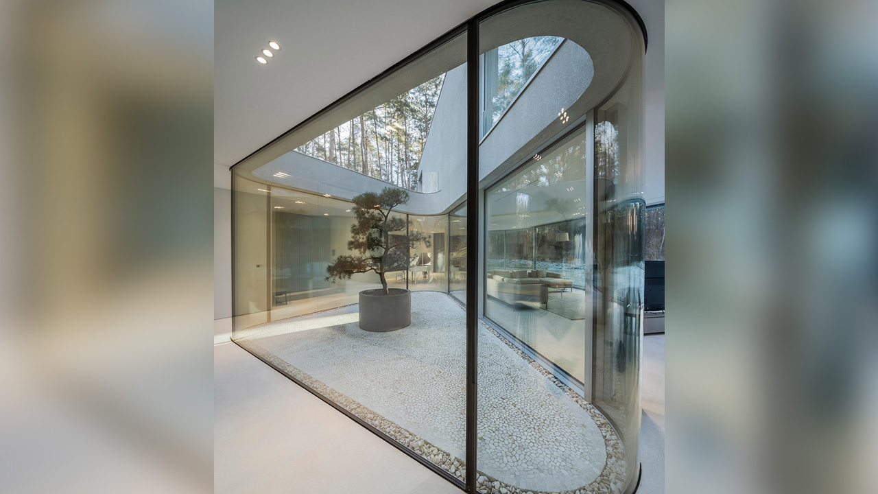 Indoor garden acts as a living piece of art