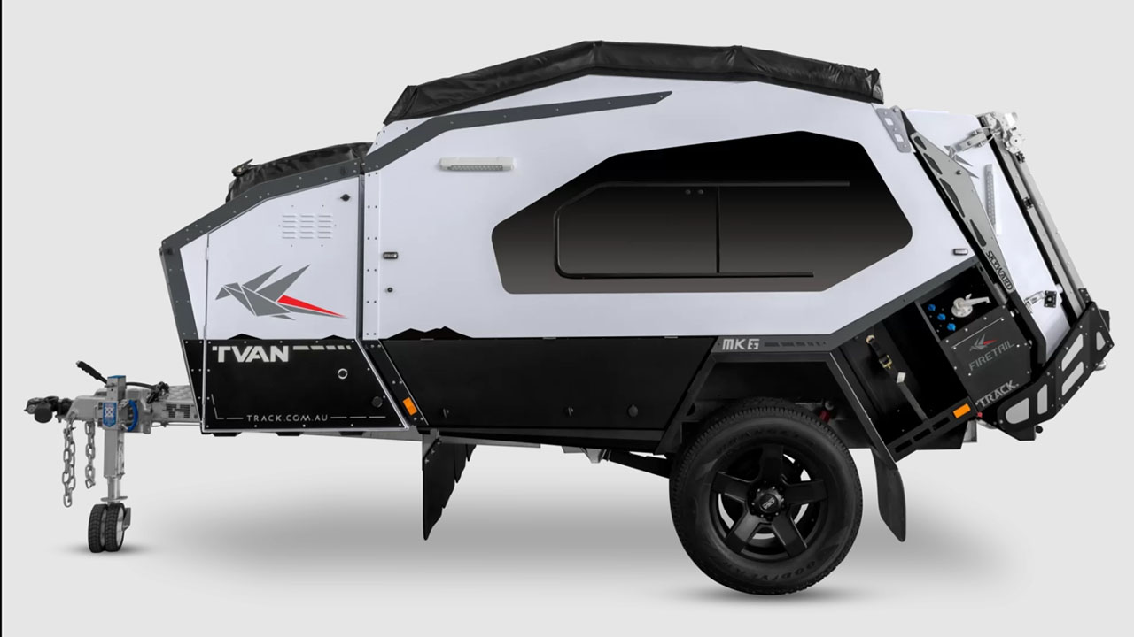 Track Trailer MK6 Tvan Firetail travel Trailer for off-grid living
