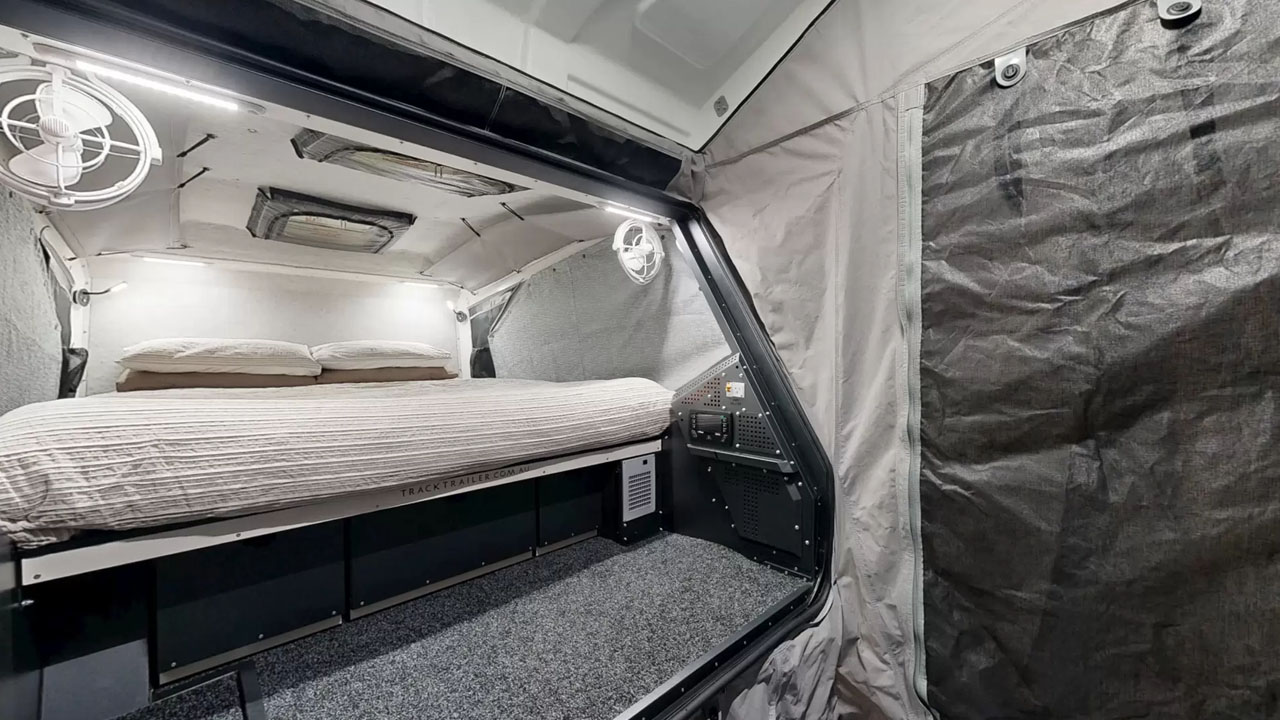 Track Trailer MK6 Tvan Firetail travel Trailer for off-grid living