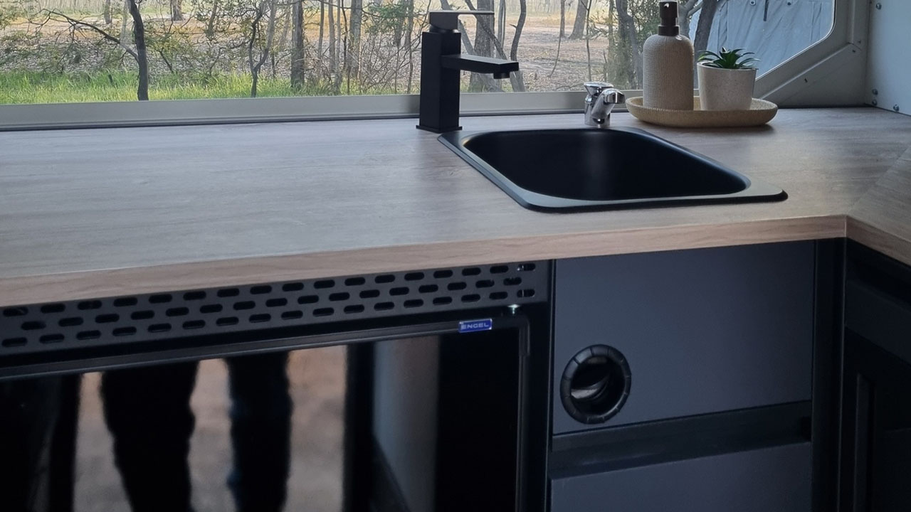 Track Trailer MK6 Tvan Firetail travel Trailer for off-grid living