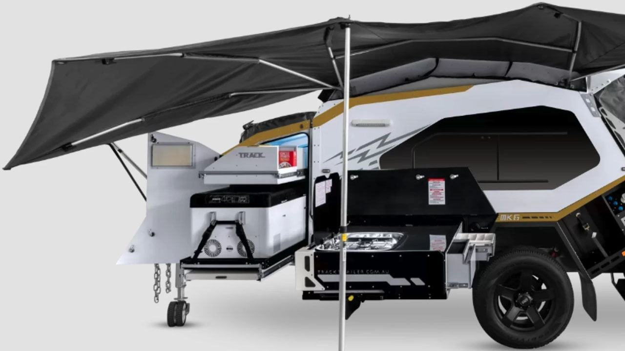 Track Trailer MK6 Tvan Firetail travel Trailer for off-grid living