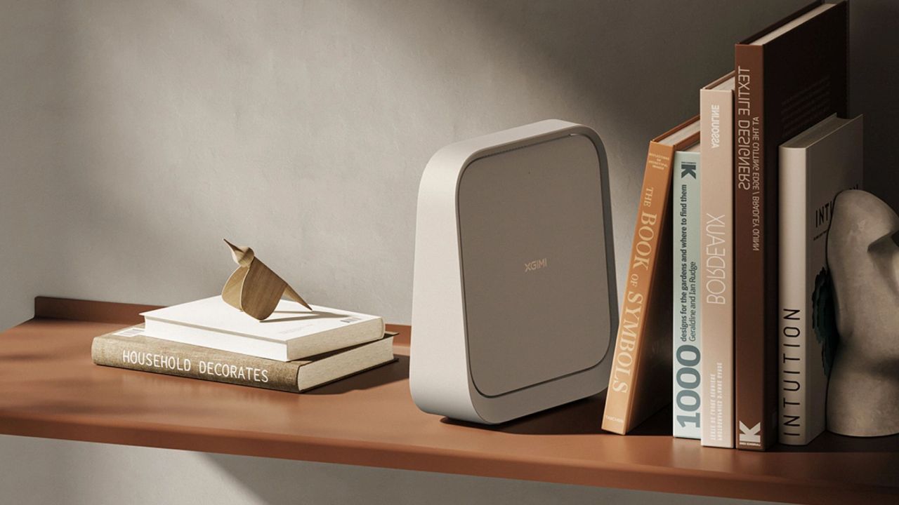 XGIMI 5th Gen Z6X Projector Features 150-Degree Gimbal Stand for Easy Ceiling Projection