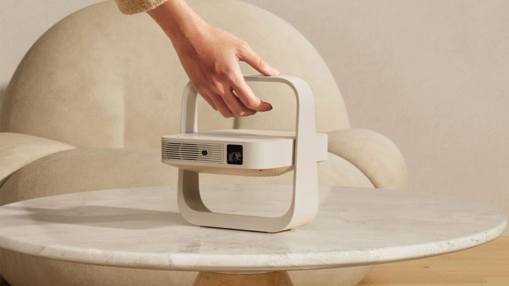 XGIMI 5th Gen Z6X Projector Features 150-Degree Gimbal Stand for Easy Ceiling Projection