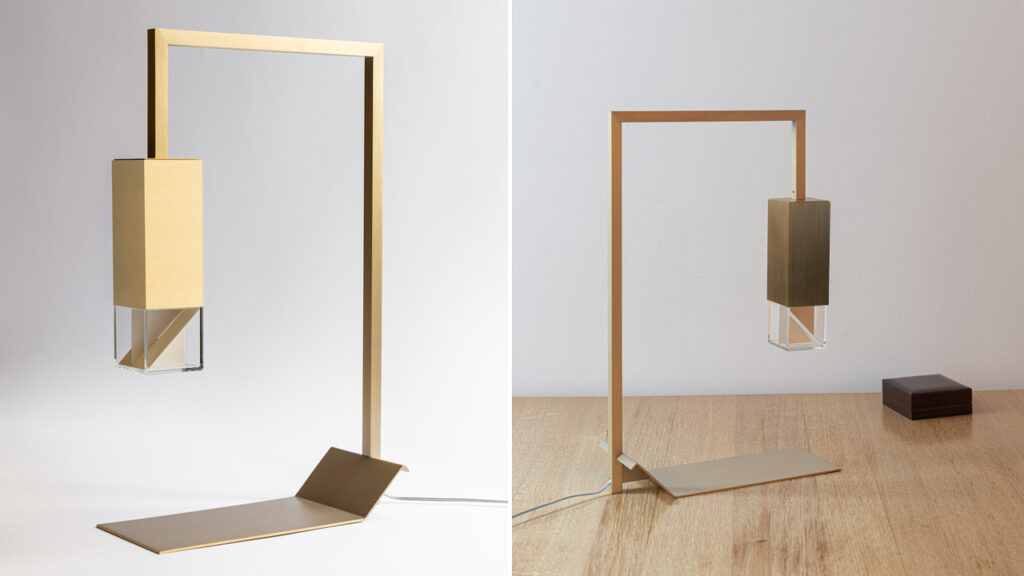 Lamp/two brass