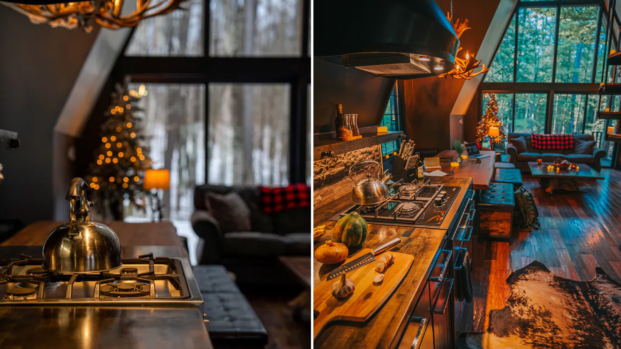 A-Frame Cabin_kitchen