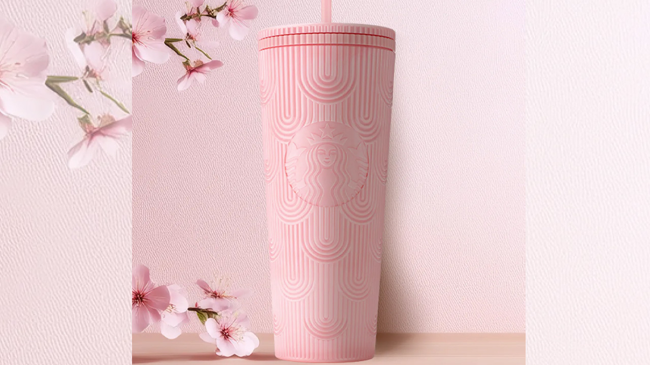 Arches Pearl Pink Cold Cup 24oz