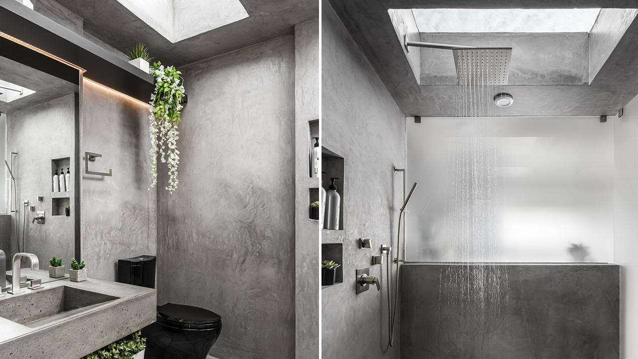 Bella Tiny House - giant bathroom