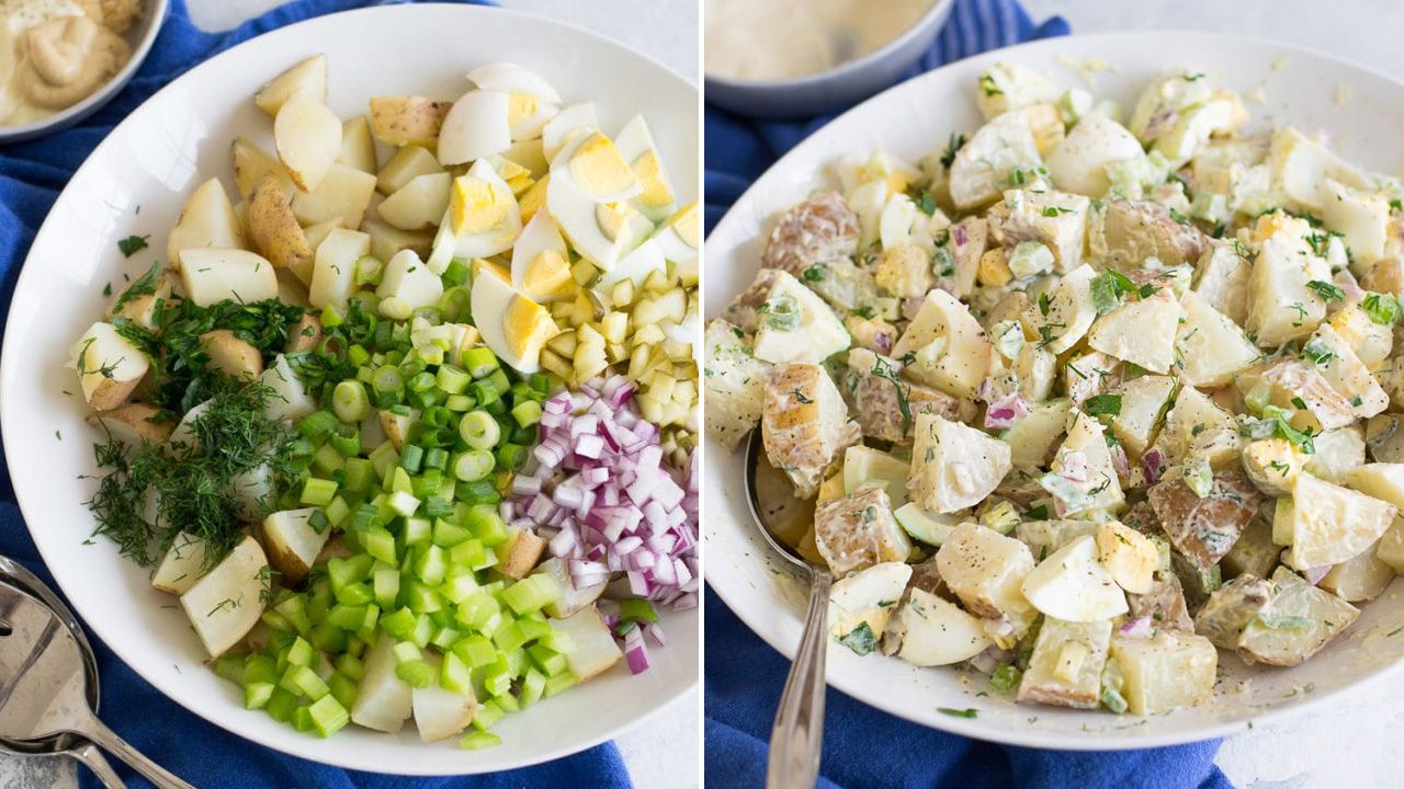 Best Easter Leftover Recipes - Potato and Egg Salad