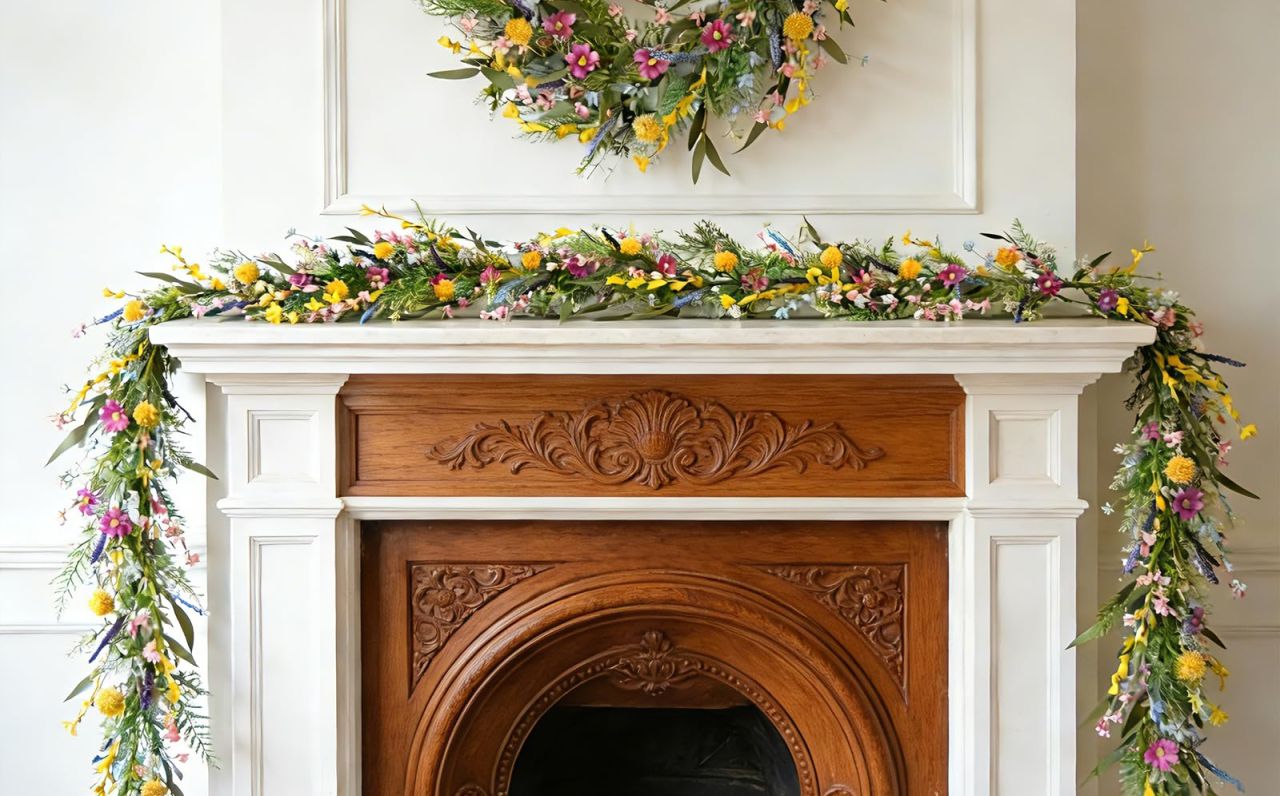 Bibelot Spring-Summer Garland with Flowers