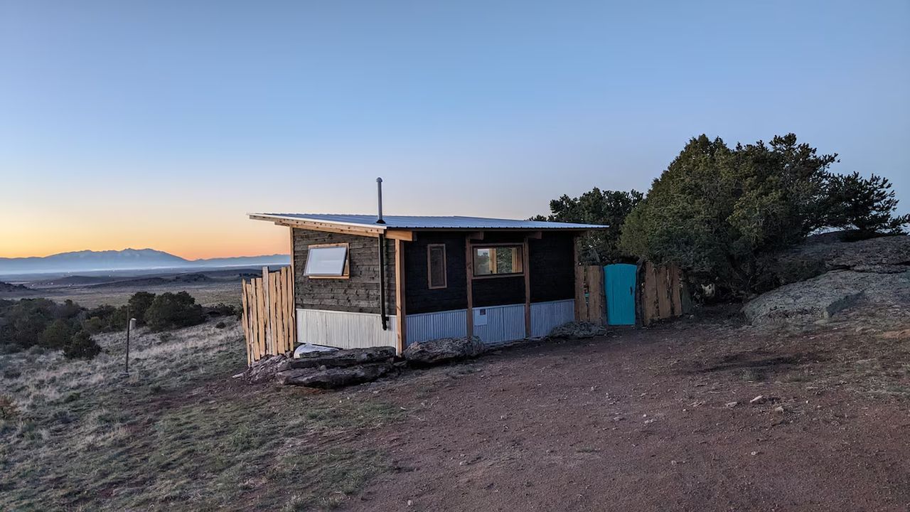 Cabin in Del Norte, Colorado, the view from the back