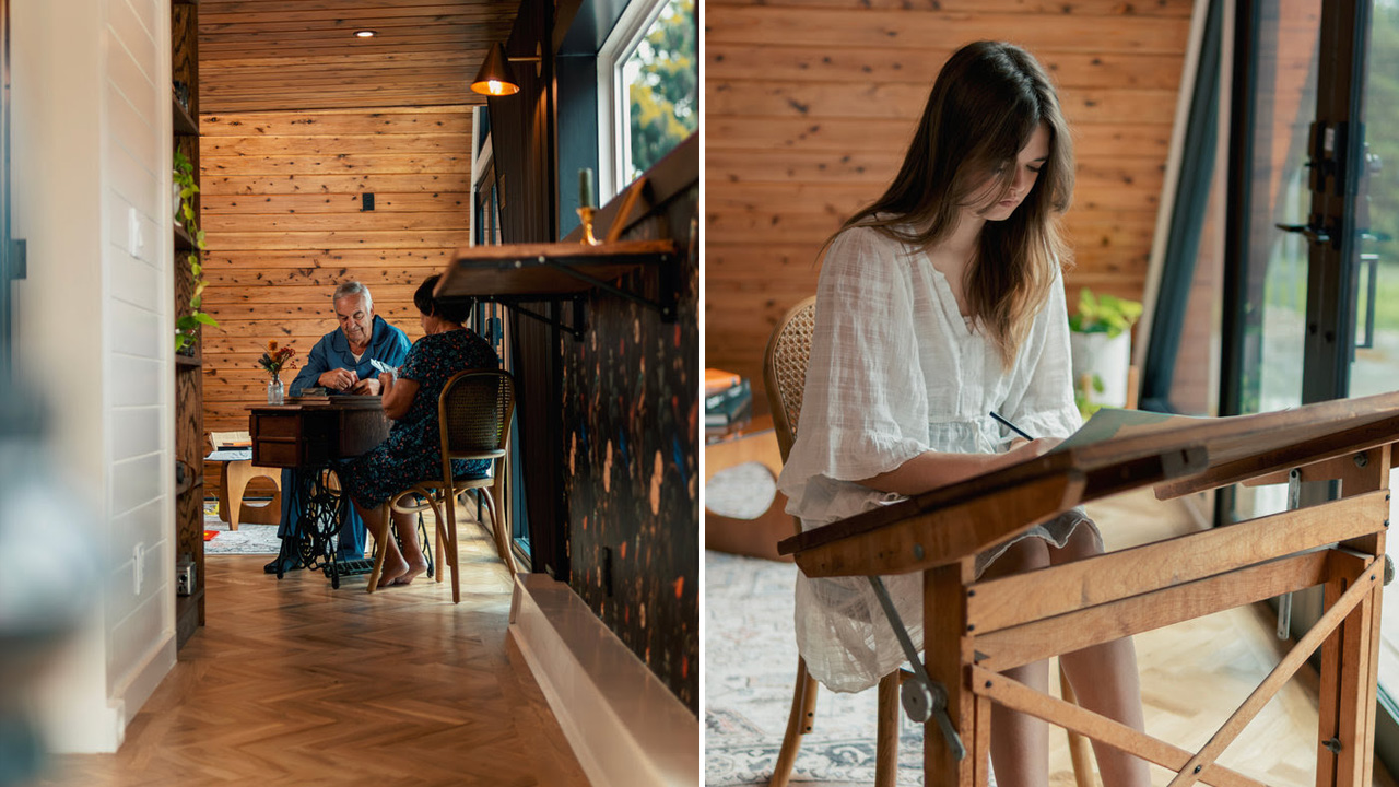 Casa Francesca A-Frame Tiny House on Wheels - living area