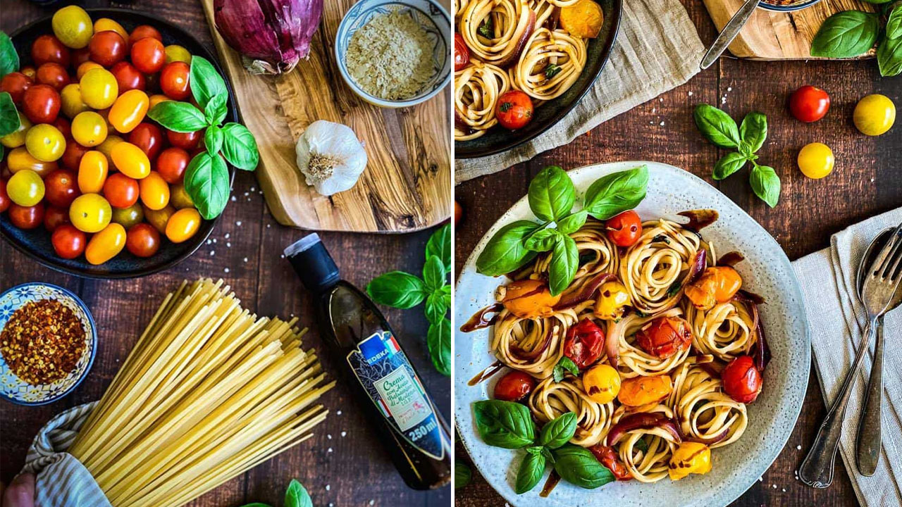 Cherry Tomato & Basil Pasta