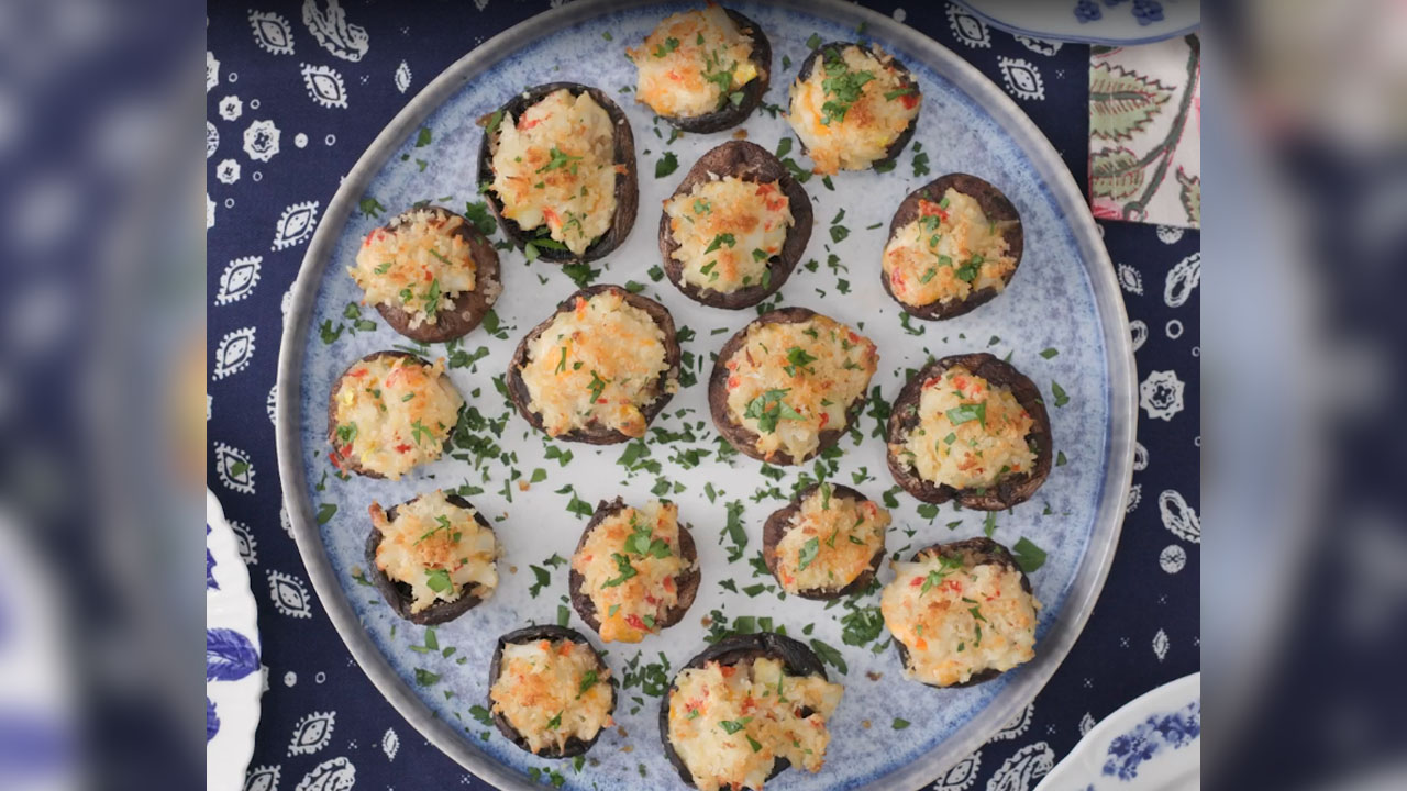 Crab-Stuffed Mushrooms