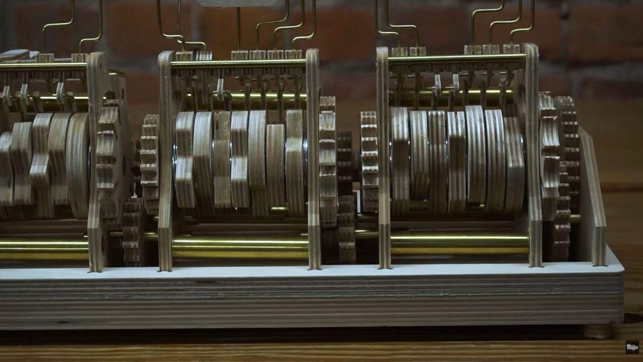 DIYer Builds Fully Functional Wooden Mechanical Clock From Scratch, Complete With Plywood Gears