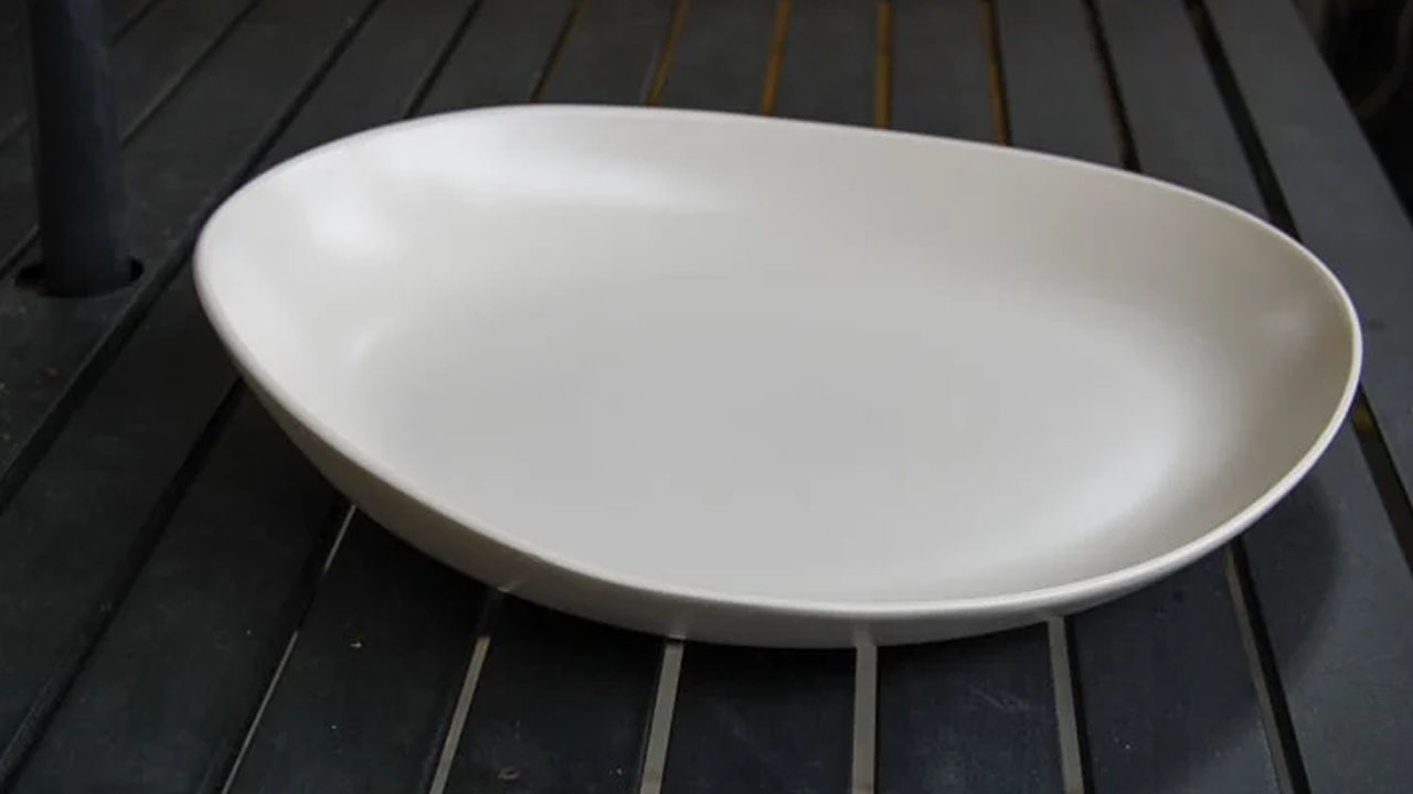 The sleek IKEA candle plate is perfect for this DIY