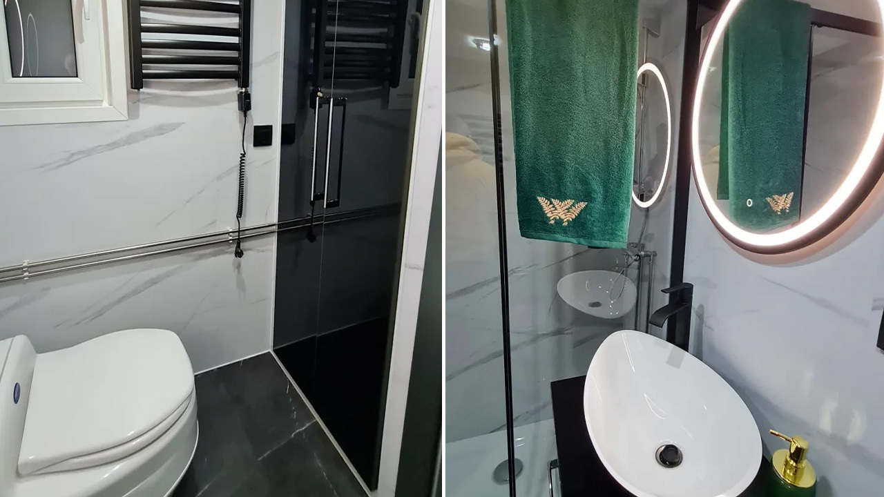 Bathroom of Erica tiny house