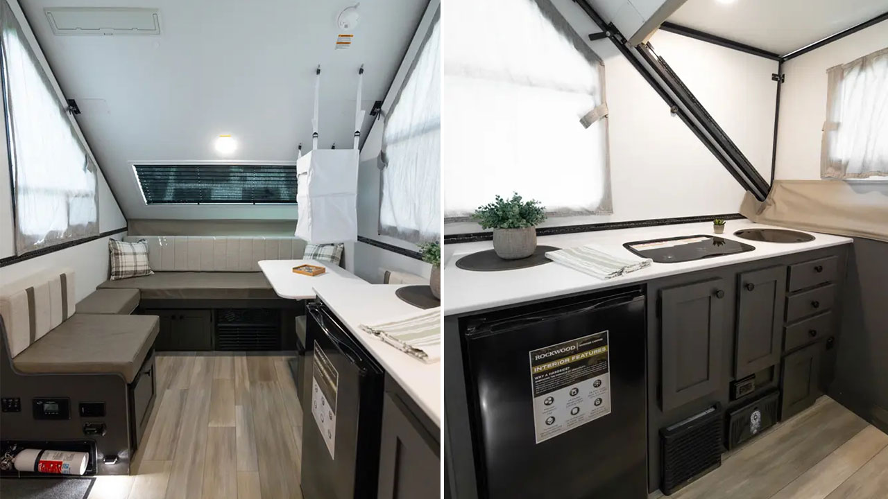 Forest River’s Rockwood A123RG Hardside Pop-Up Camper Features A-Frame Shape