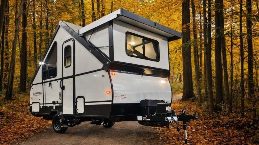 Forest River’s Rockwood A123RG Hardside Pop-Up Camper Features A-Frame Roof Forest River’s Rockwood A123RG Hardside Pop-Up Camper Features A-Frame Shape
