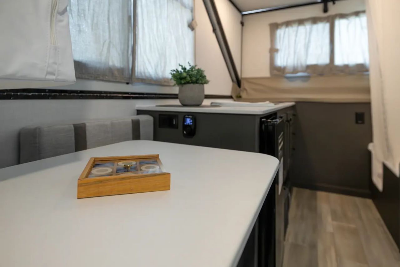 Forest River’s Rockwood A123RG Hardside Pop-Up Camper Features A-Frame Shape