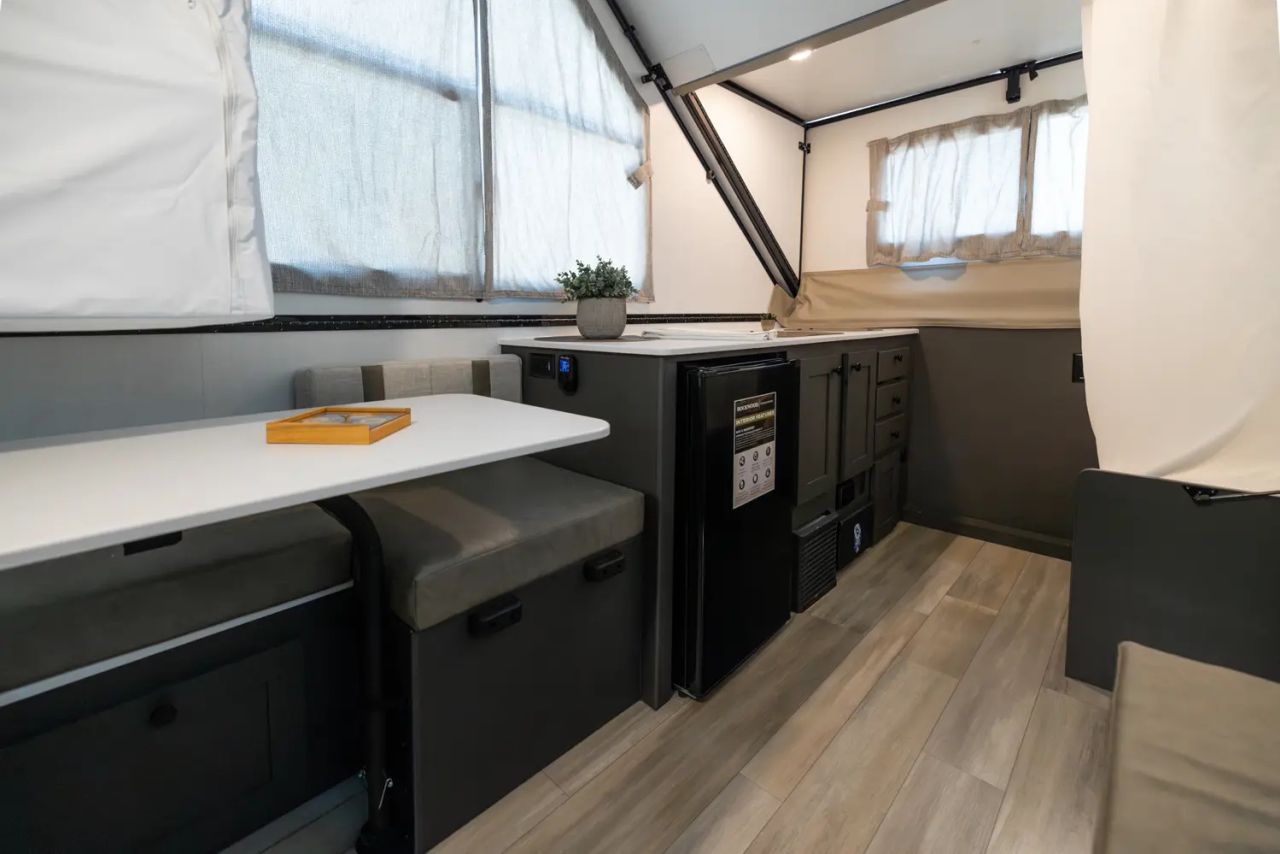 Forest River’s Rockwood A123RG Hardside Pop-Up Camper Features A-Frame Shape