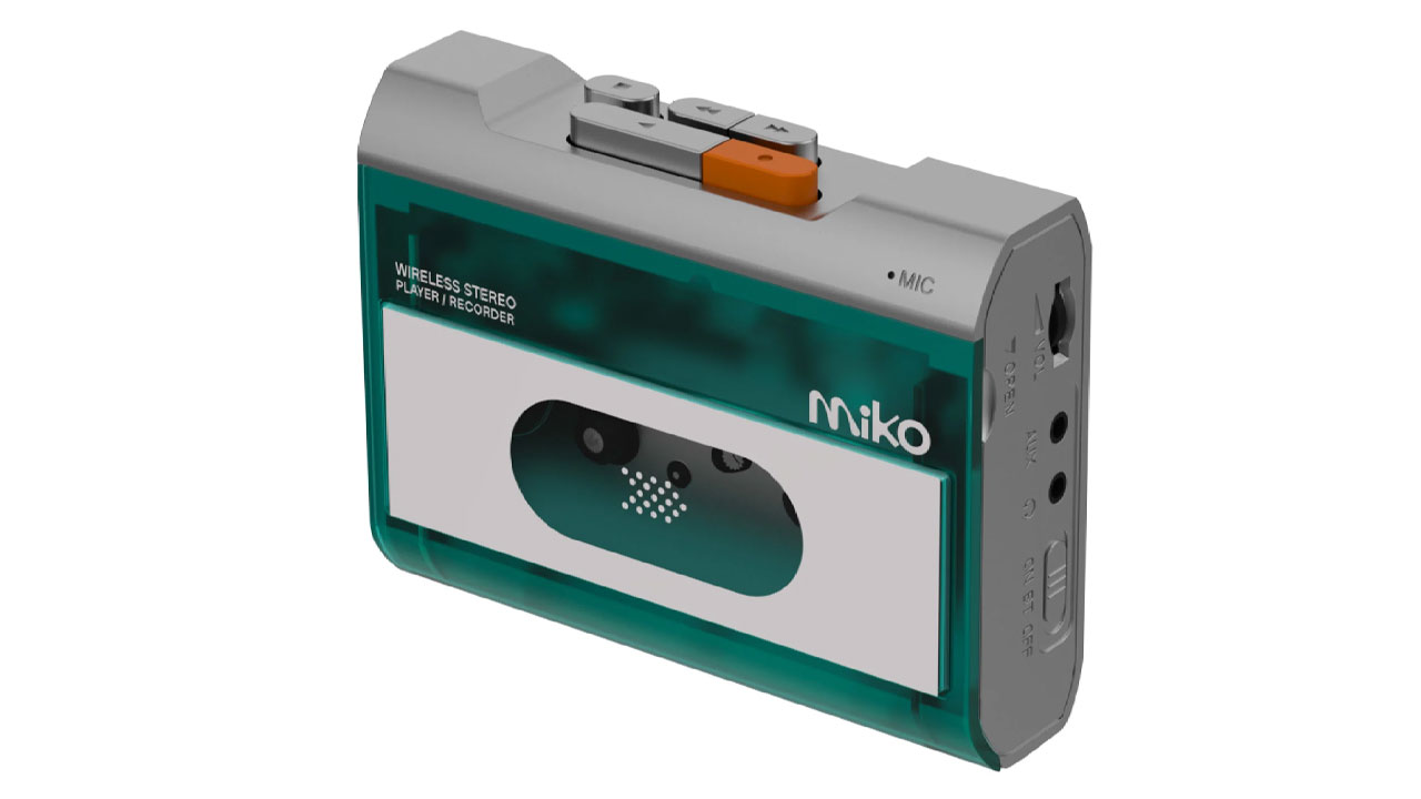 Gadhouse Miko Portable Cassette Player With Bluetooth Connectivity