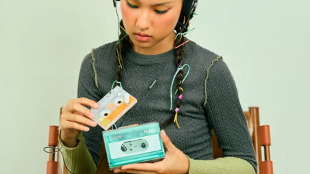 Gadhouse Miko Portable Cassette Player With Bluetooth Connectivity