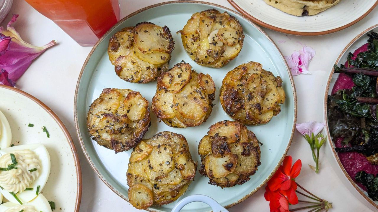 Garlic Stacked Potatoes