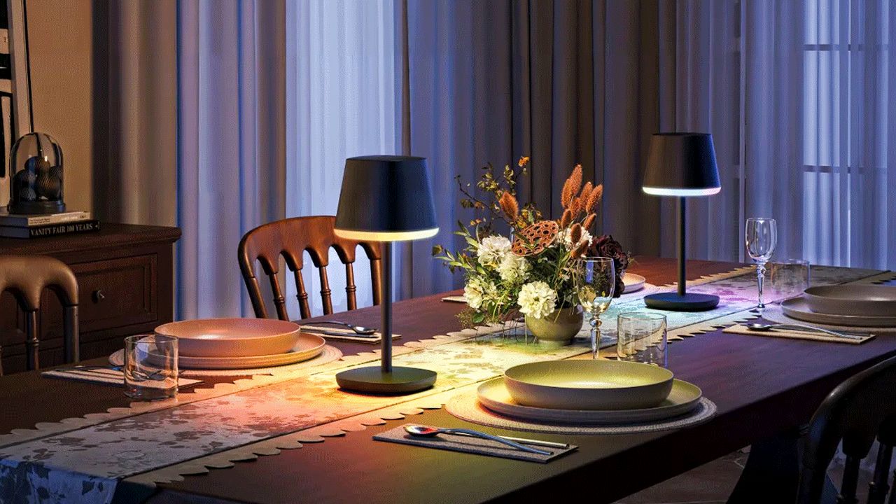Govee Table Lamp Classic With Matter - perfect for romantic dinner table setup