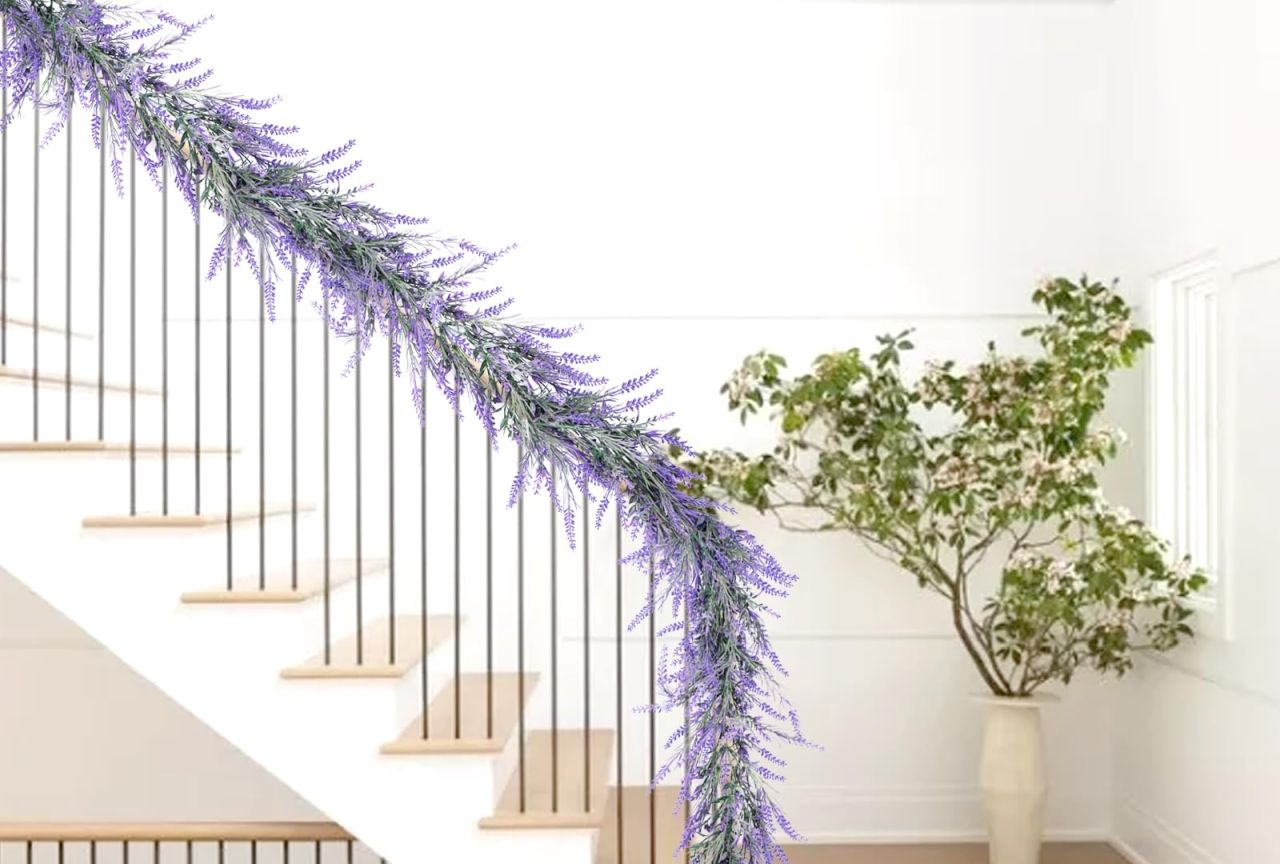 HUZIYAHAN Spring Summer Lavender Garland