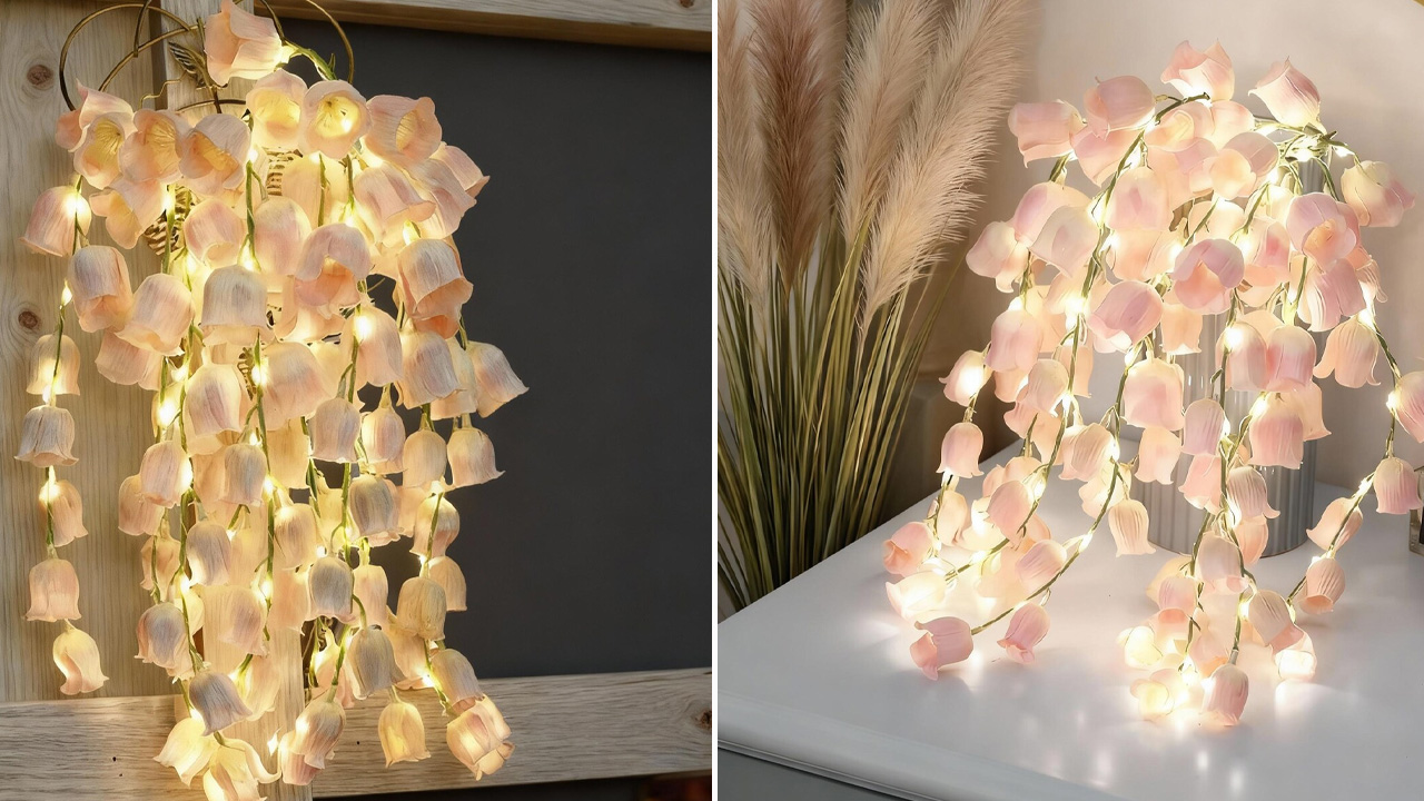 Hanging LED Flower Vine Lights