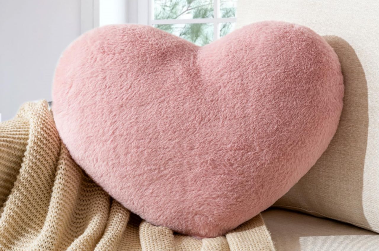 Heart Shaped Throw Pillow