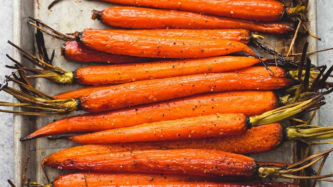 Honey Brown Sugar Roasted Carrots