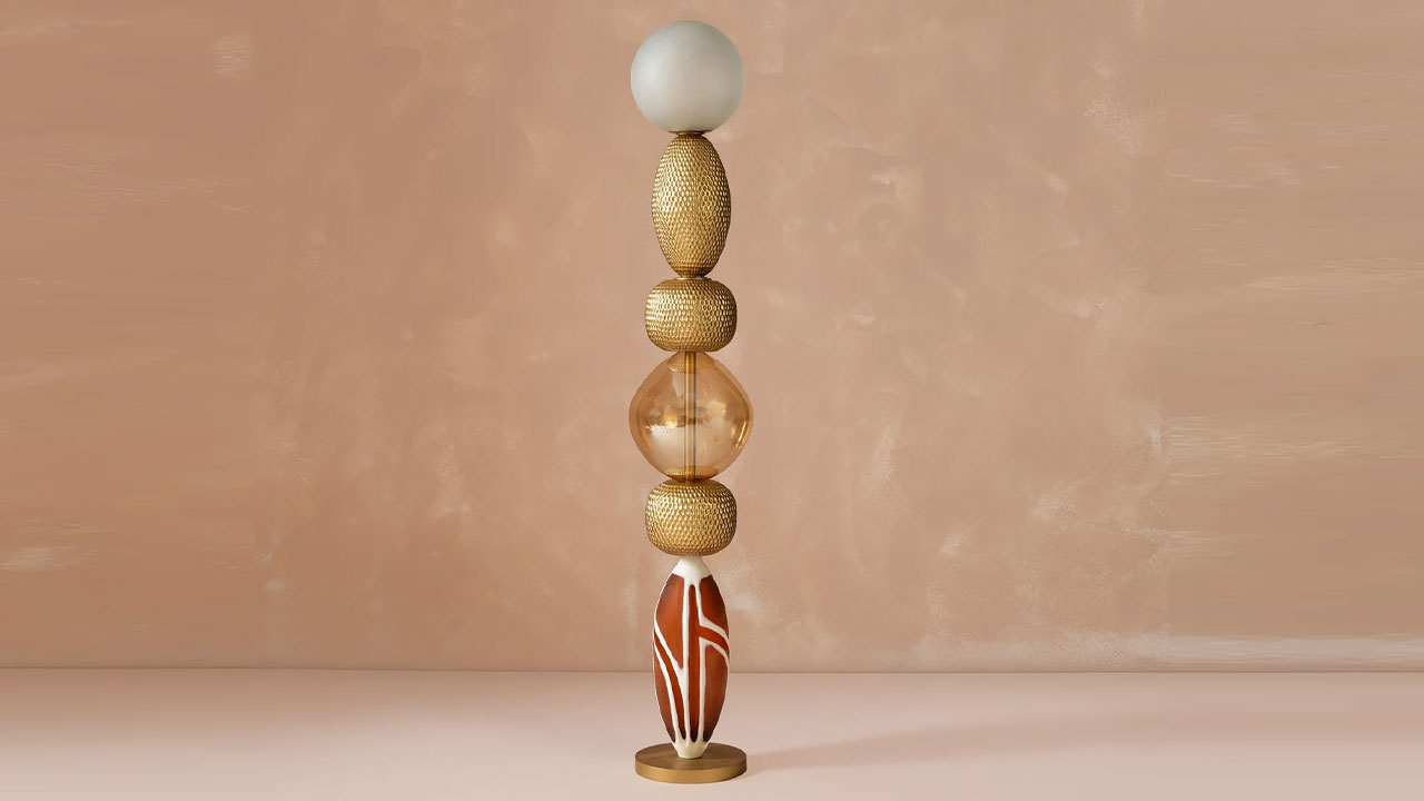 Isola-Design-Festival-2026_Rasa-—-The-Indian-Collective_-Lagori-Gold-Floor-Lamp-by-Nikita-Bansal