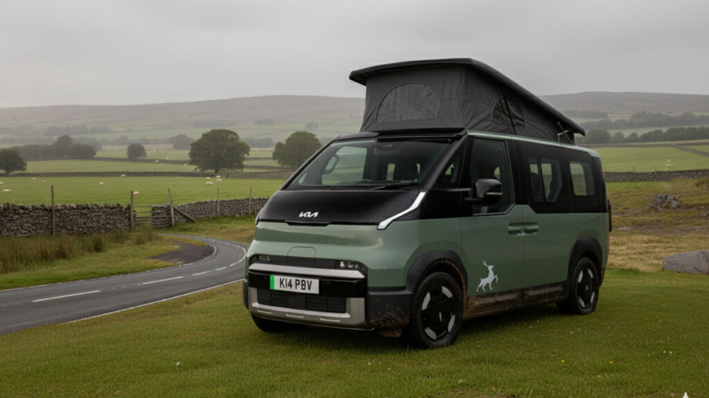 Kia PV5 Transformed Into Camper Van That can Power Onboard Appliances