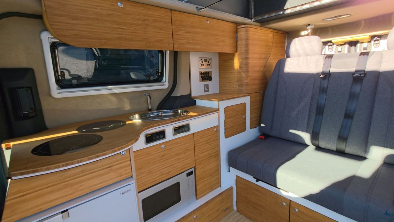 Kia PV5 Transformed Into Camper Van That can Power Onboard Appliances