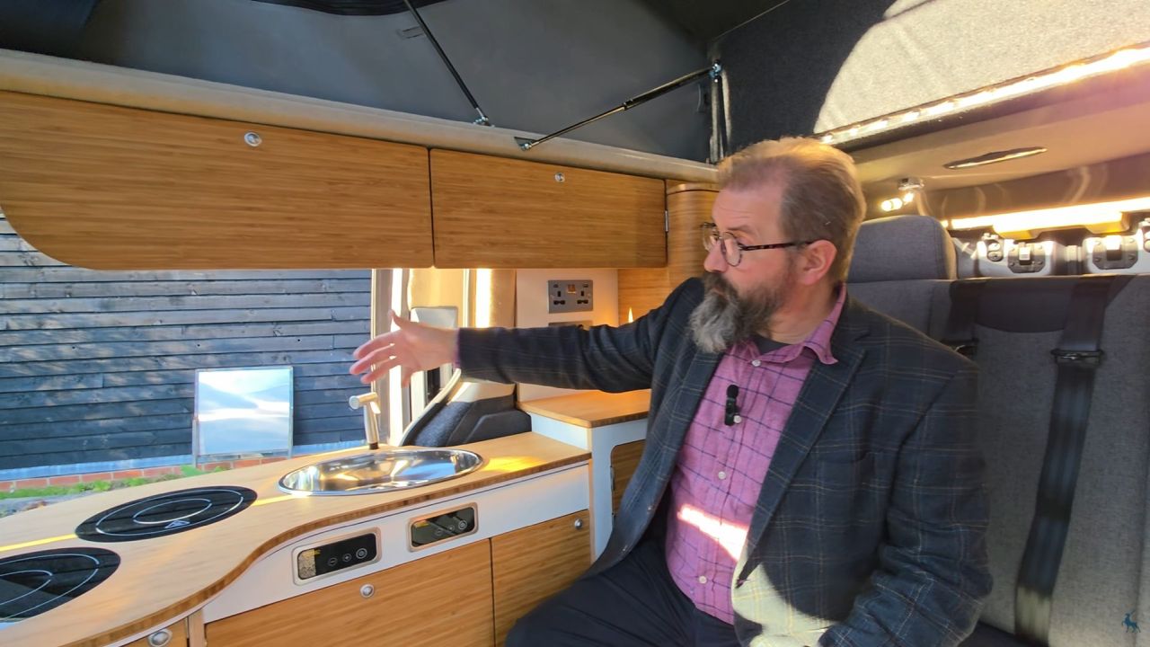 Kia PV5 Transformed Into Camper Van That can Power Onboard Appliances