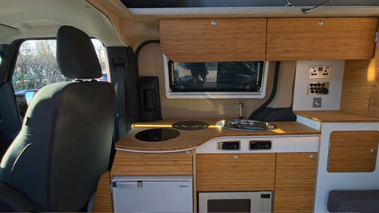 Kia PV5 Transformed Into Camper Van That can Power Onboard Appliances