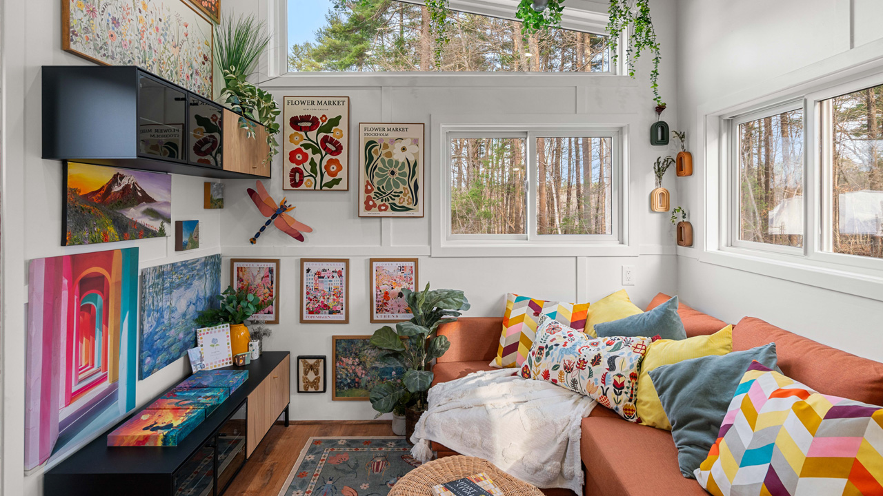 Knoll gooseneck tiny house - living area