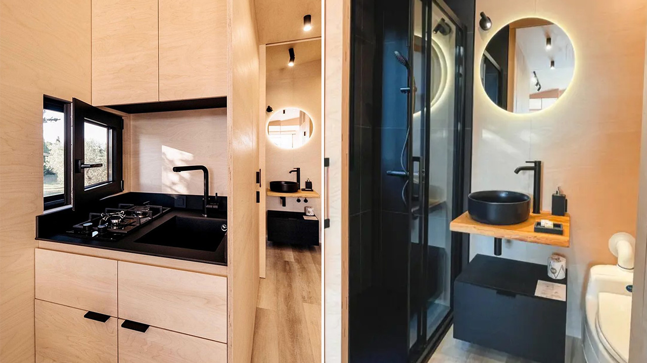 Koleliba Younicube Tiny House with Main-Floor Bedroom and Large Window